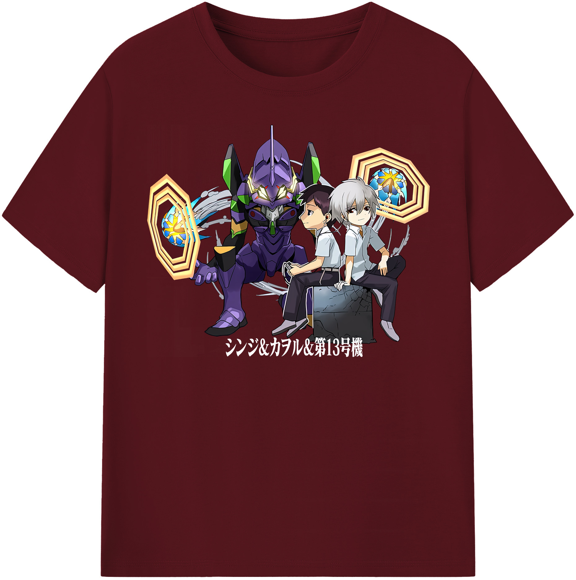 （画像用） EVA 新世紀エヴァンゲリオン 綿100％半袖Tシャツ（フロントプリント）
